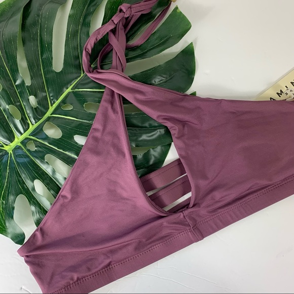 VITAMIN A NWT Jaydah Bikini Set in Tea Rose Large - Picture 6 of 12